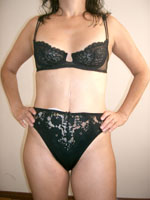 Lingerie com calcinha de cintura alta